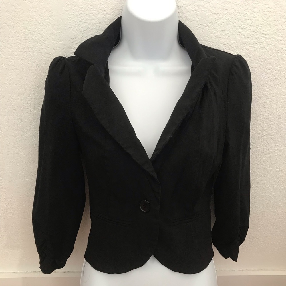 Xoxo 3/4 sleeve rayon blazer